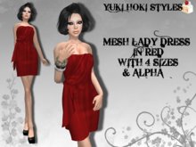 YHS Mesh Lady Dress Red