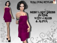 YHS Mesh Lady Dress Pink