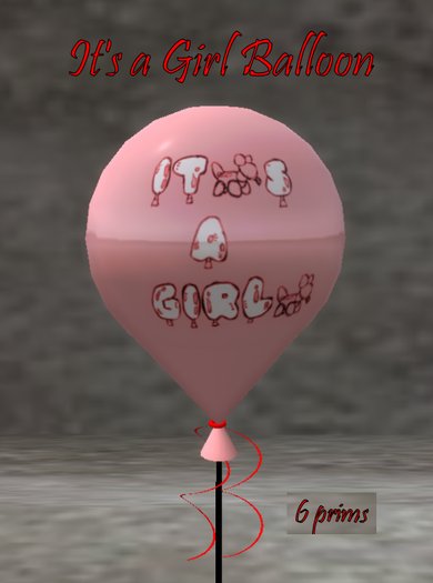 It's a Girl Balloon 