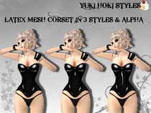 YHS Latex Mesh Corset "Hiki"