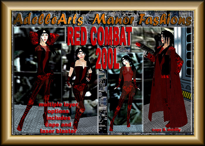 AdelleArts Red Combat Outfit