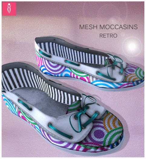 **SHINE** Mesh Moccasins Retro
