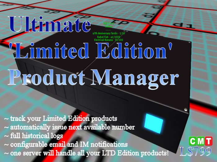Ultimate 'Limited Edition' Product Manager