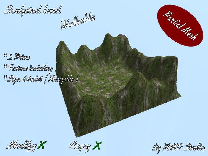 Sculpted land walkable 05