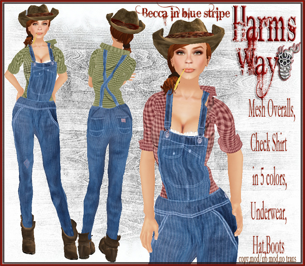 Harm's Way Becca mesh overalls DEMO