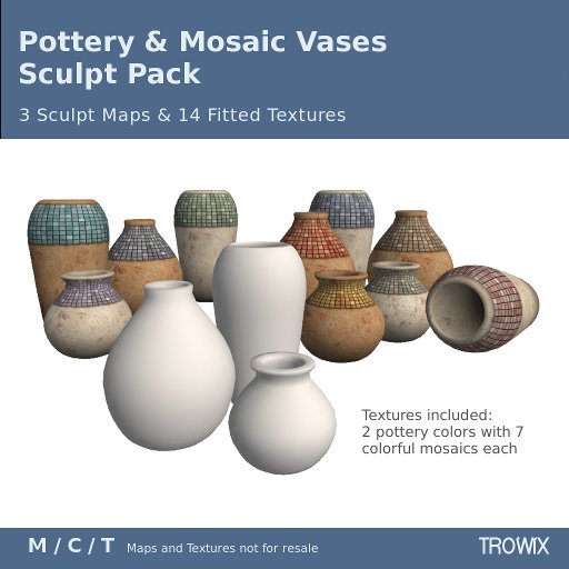 Trowix - Pottery & Mosaic Vases Sculpt Pack