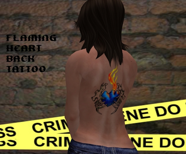 Flaming Heart Tattoo