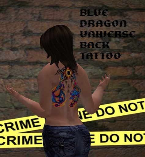 Blue Dragon Universe Tattoo