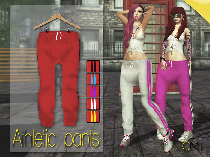 .::[NerdMonkey*Clothes]-[athletic pants red]