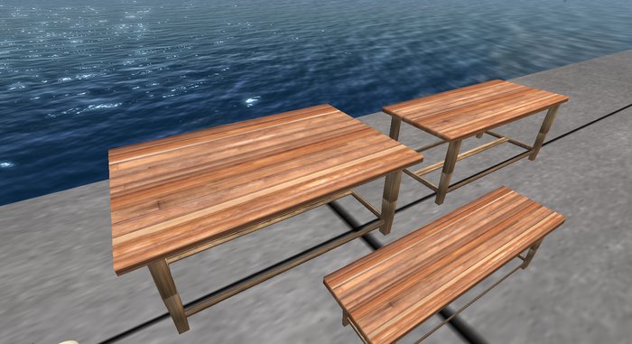 Wooden Table/Bench (UNBOX ME) v2