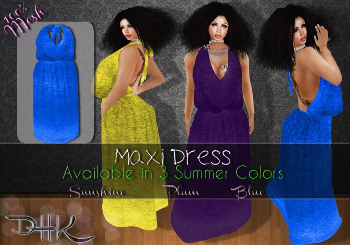 [ D H K ] Maxi Dress Blue