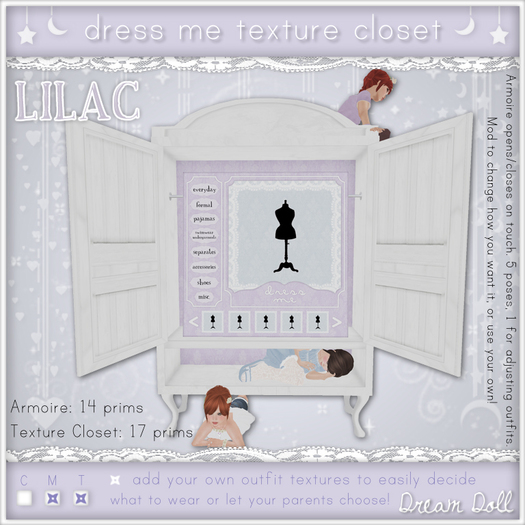 {Dream Doll} Dress Me Texture Closet - Lilac