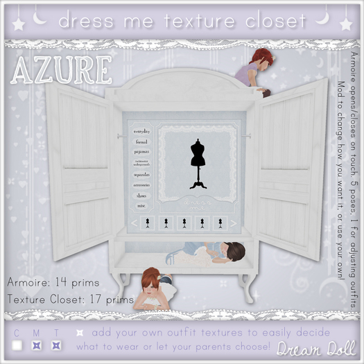 {Dream Doll} Dress Me Texture Closet - Azure