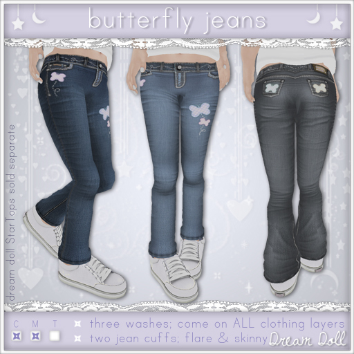 {Dream Doll} Butterfly Jeans
