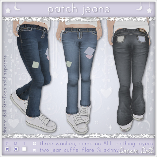 {Dream Doll} Patch Jeans