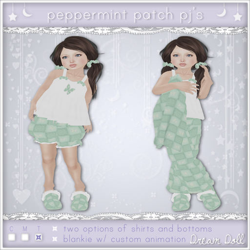 {Dream Doll} Peppermint Patch PJ's