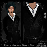 =^.^= Curious Kitties Mister - Tulyk Jacket Shirt Set - Coal