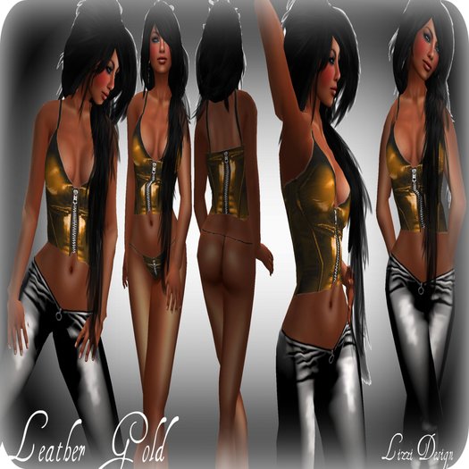 Lizzi - Leather / Gold