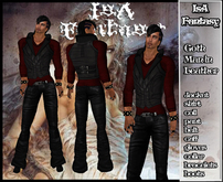 Goth Man in Leather
