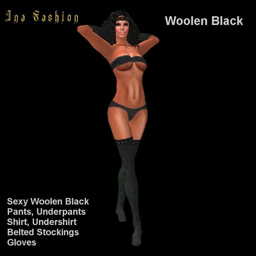 Ina Fashion - Innocents Woolen Black Set
