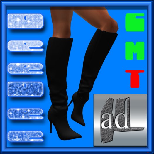 Mesh DeeDee Boots Black Boxed