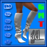 Mesh DeeDee Boots White Boxed