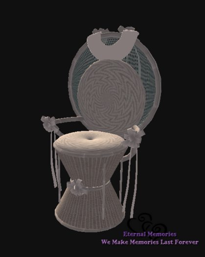Bridal Shower Wicker Chair
