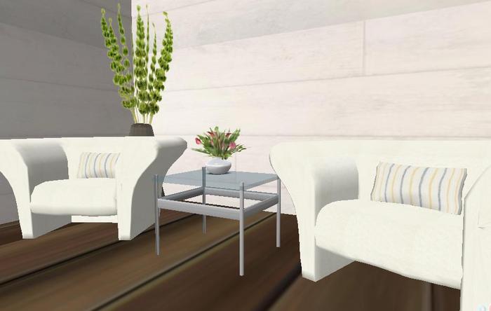 *GDD* Click 'n' Sit Chair Set - White