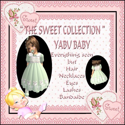 SOFT GREEN BOWS DRESS OUTFIT w SMOCKING
