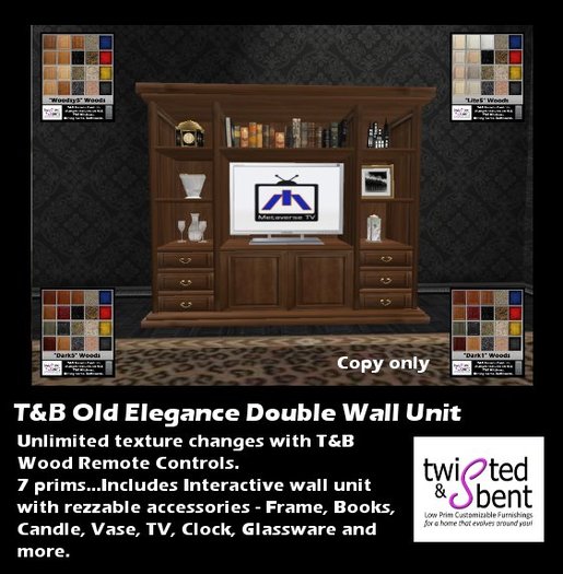T&B Texture Changing Interactive Old Elegance Double Wall Unit 