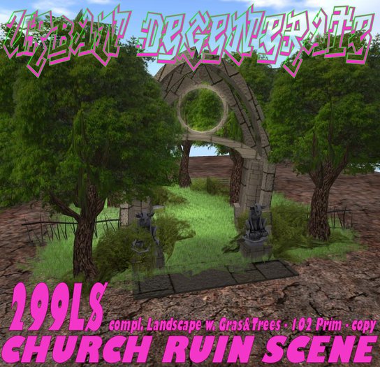 CHURCH RUIN SCENE compl. Landscape