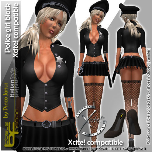 Babele Fashion Police Girl Black