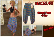 Heroes Art.-Oriental Pants- Blue /w FlowerPINK Woman Mesh Pants Box