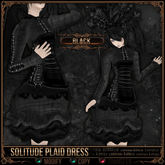 [Mesh] =^.^= Curious Kitties - Solitude Plaid Dress - Black