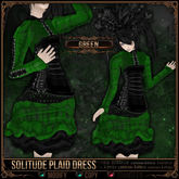 [Mesh] =^.^= Curious Kitties - Solitude Plaid Dress - Green