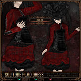 [Mesh] =^.^= Curious Kitties - Solitude Plaid Dress - Red