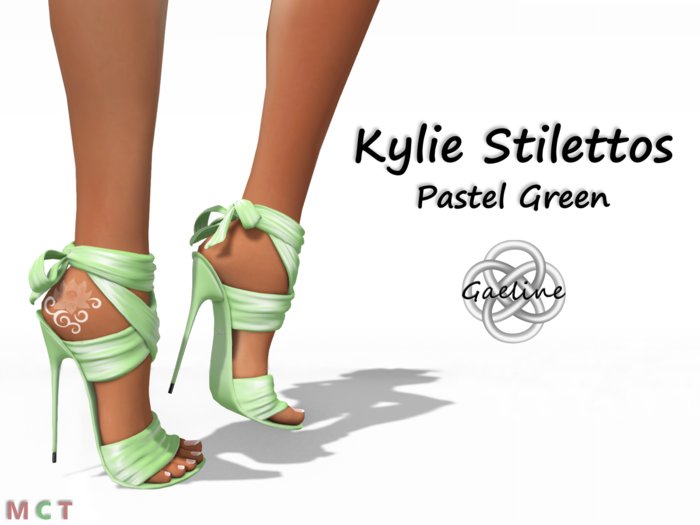 pastel green heels