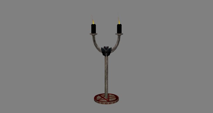 Candle - Bat/Star - Black