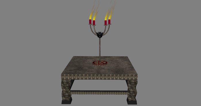 Candle - Bat/Star - Red/Double/Table