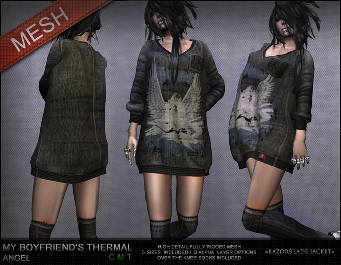 =Razorblade Jacket= My Boyfriend's Thermal / Angel