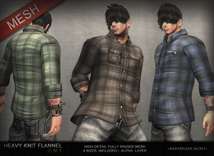 =Razorblade Jacket= Flannel Shirt - DEMO