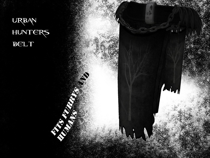 Black Urban Hunters Belt/LionCloth