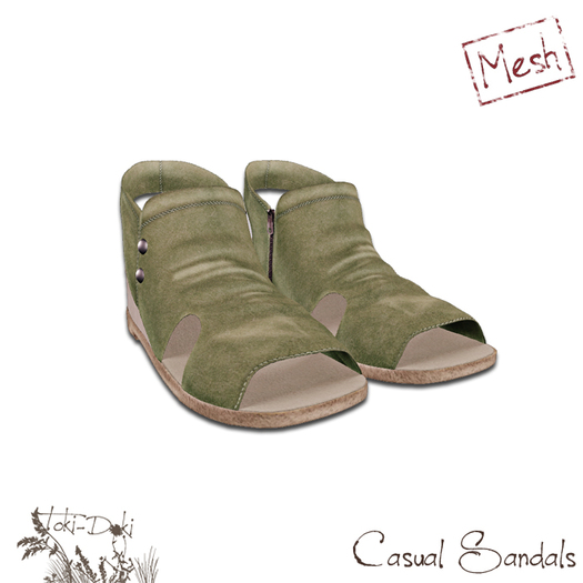(TokiD) casual sandals (moss)