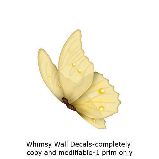 WHIMSY Cream Butterfly Wall Decal
