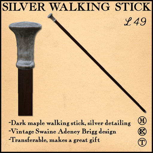 ~Albion~ Silver Walking Stick
