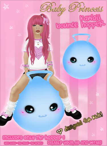 :*BABY*: Kawaii Hopper - Light Blue - Wear and bounce