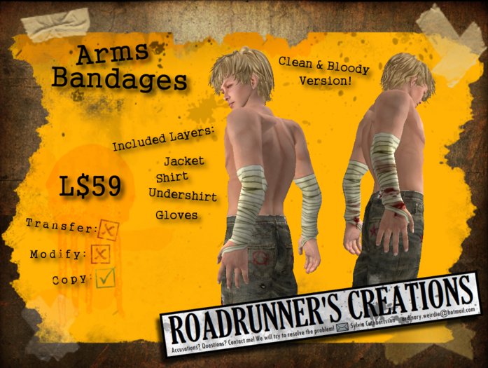 [.:R's:.]   Arms Bandages