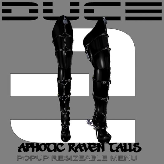 #2::DUCE::2# Aphotic Raven Black TALLS 