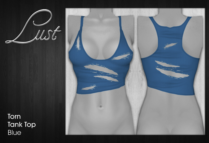 Lust - Débardeur Déchiré - Bleu