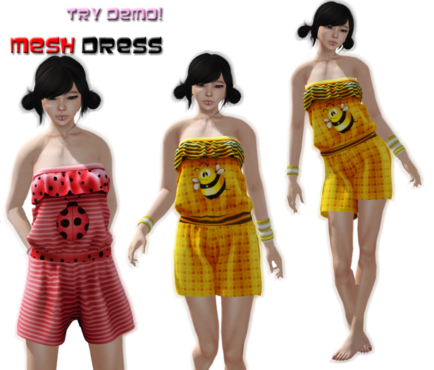 DEMO [VirtualBeauty] BuzzBuzz Dresses MESH 5 sizes